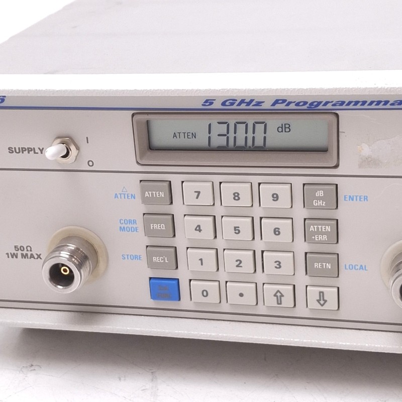 IFR 2186 Programmable Attenuator, 5GHz, 0-130dB, 1dB Step, 120VAC, GPIB gallery