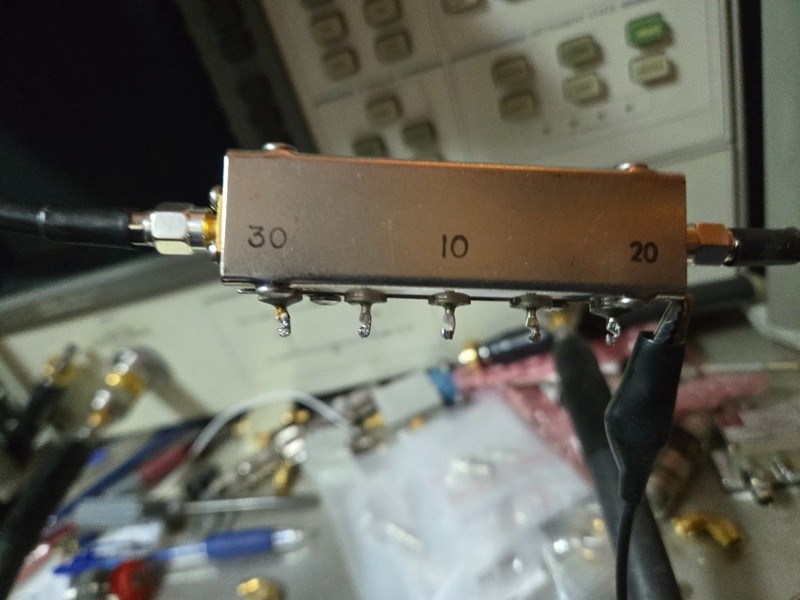 KAY 3 element attenuator 10, 20, 30dB for 0-60dB atten, 7-12V, DC-1.5GHz Tested gallery