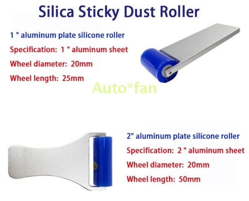 Anti Static Dust Removal Tool Silica Sticky Dust Roller Aluminum Plate Handle gallery