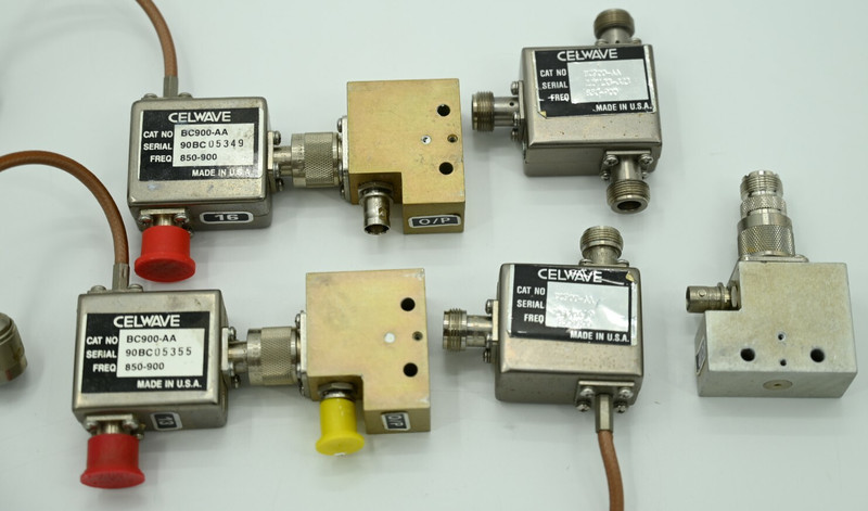 Lot of (4) CELWAVE BC900-AA Circulators Frequency 850-900 MHz