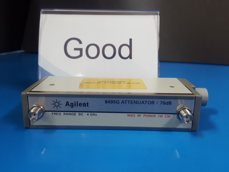 Agilent 8495G: Program Step Attenuator DC-4Ghz 70 dB, W/Opt. 002 011 (4117)