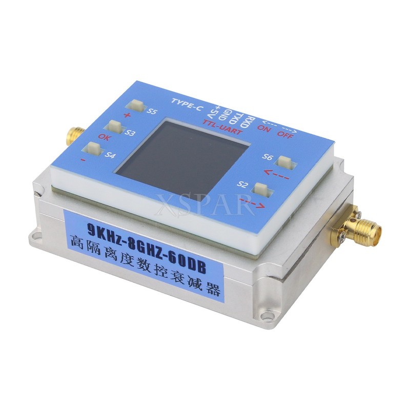 Digital Programmable Controlled Attenuator Module 60dB TFT Display w/SMA Female gallery