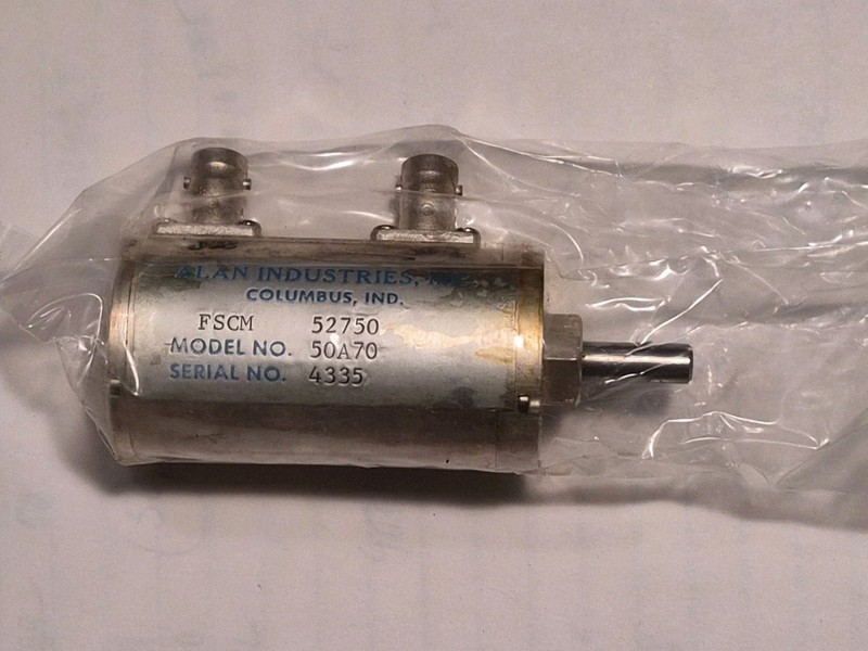 Alan Industries Variable Attenuator PN 50A70, 0MHz-500MHz, 70dB, NOS.