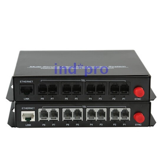 PCM Telephone Fiber Transmission 1/2/4/8/16 Port Optical Transceiver 1 Pair New gallery