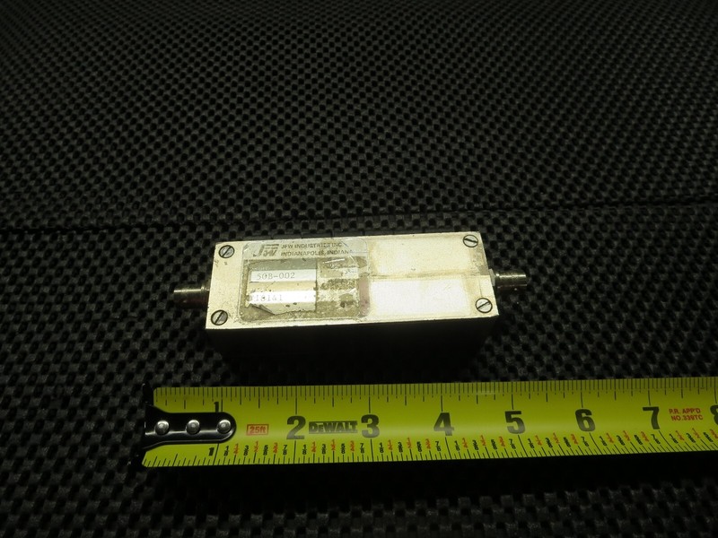 JFW Industries 50B-002 Pushbutton Attenuator Manual 50 Ohm DC-750 MHz 1 Watt