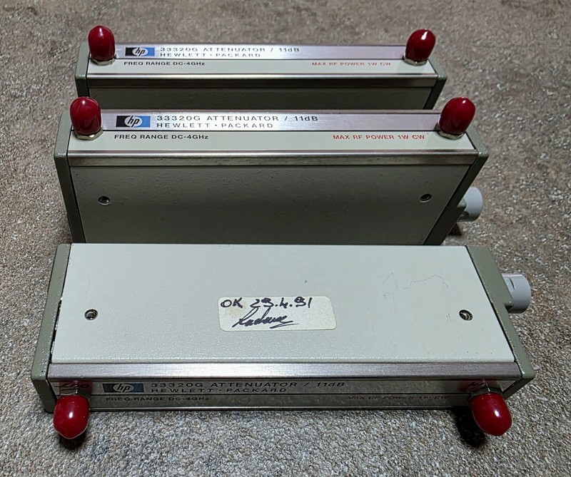 HP, AGILENT 33320G, 11 DB Programmable Step Attenuator, DC-4 GHz+Cable gallery