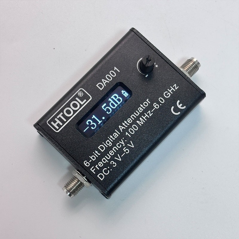 HTOOL DA001 Adjustable Digital RF Attenuator 0-31.5dB DC-6GHz 0.91" OLED #sz gallery