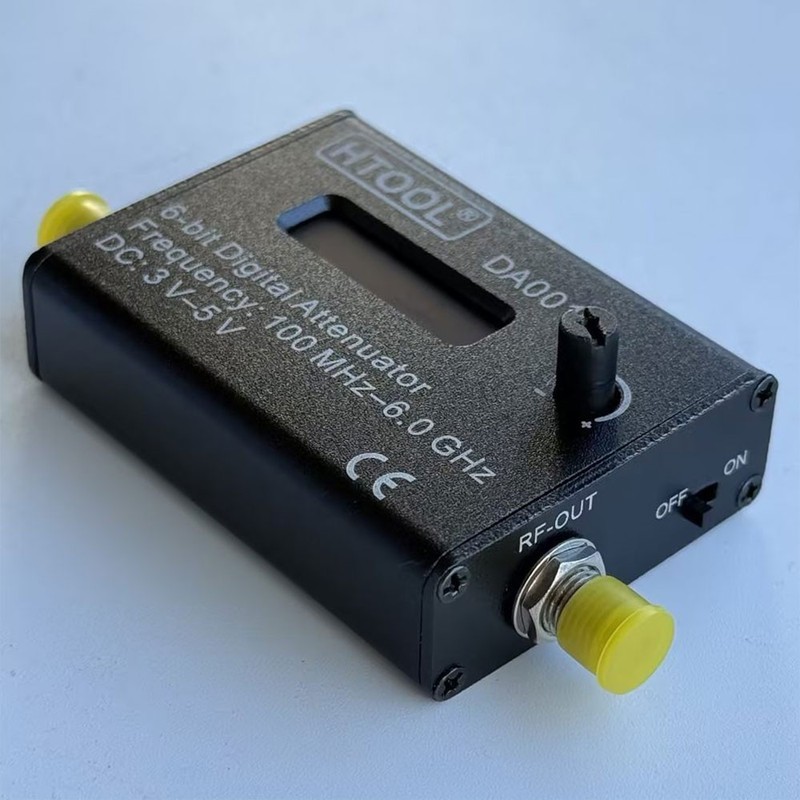 HTOOL DA001 Adjustable Digital RF Attenuator Module 0-31.5dB DC-6GHz 0.91" OLED gallery