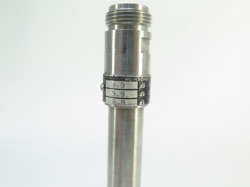Weinschel Engineering Attenuator 210-10S - 9.9dB@1KMC, 9.9@4KMC, 9.9@10KMC gallery