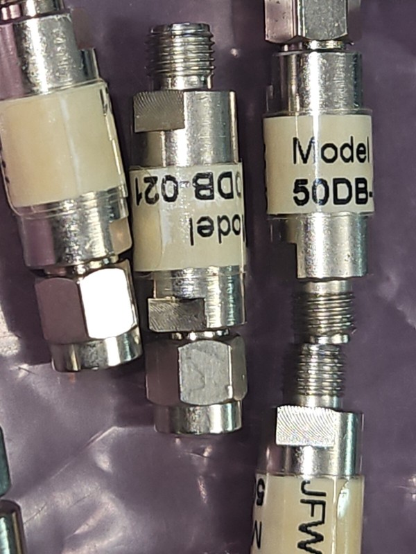 JFW P/N: 50DB-021 SMA F-M DC BLOCK WITH 50OHMS NOMINAL IMPEDANCE gallery