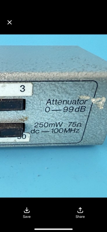 HP 3750A Step Attenuator 0–99 dB 75Ω DC–100MHz 250mW Hewlett Packard Vintage RF gallery
