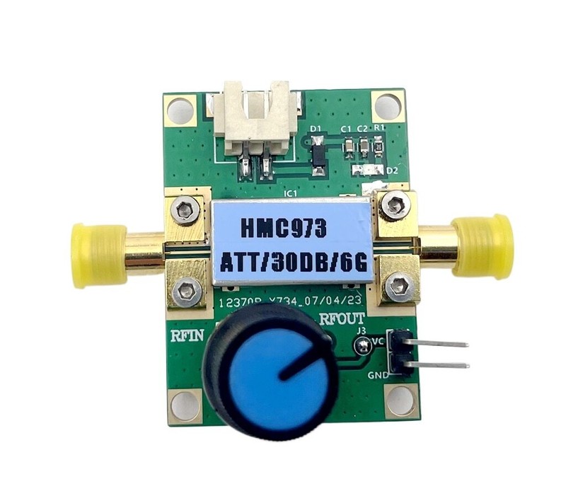 6GHz Bandwidth Voltage-Controlled RF ALC Attenuator 31dB Gold-Plated RF Board