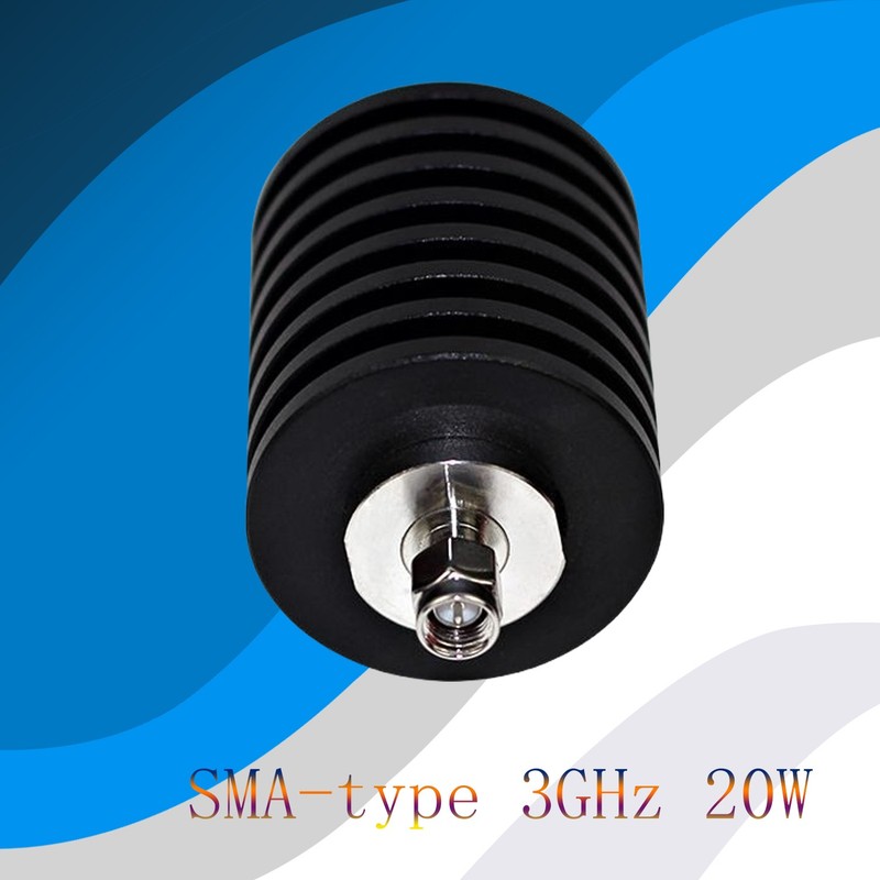 OEM 20W SMA 10db RF Attenuator DC-3GHz 50 Ohm Fixed Coaxial Attenuator Connector gallery