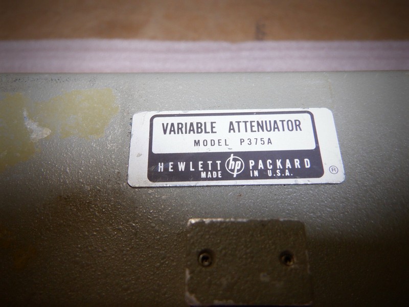 HP P375A VARIABLE ATTENUATOR gallery