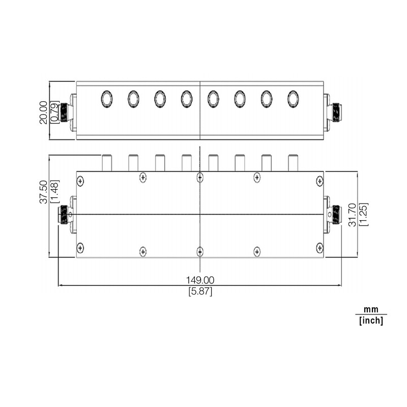 SMA Push Button Step Attenuator, ASP3S2-60-1 DC-3GHz, 2W, 0-60dB gallery