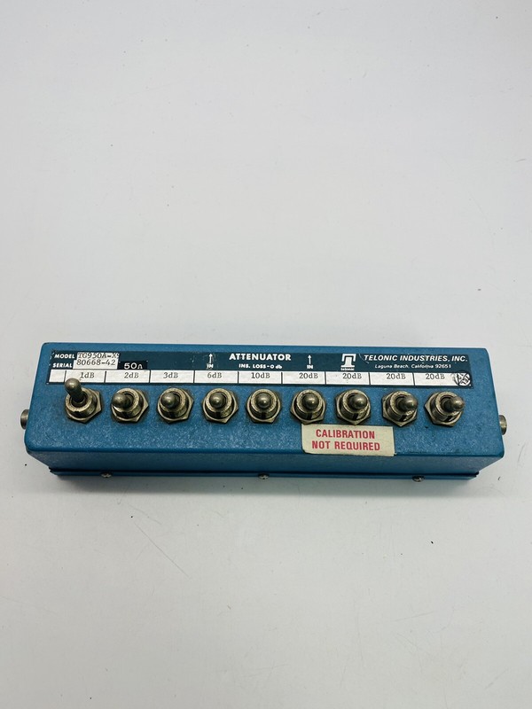 Telonic TG-950A-X9 Attenuator .5db to 20db Made In USA