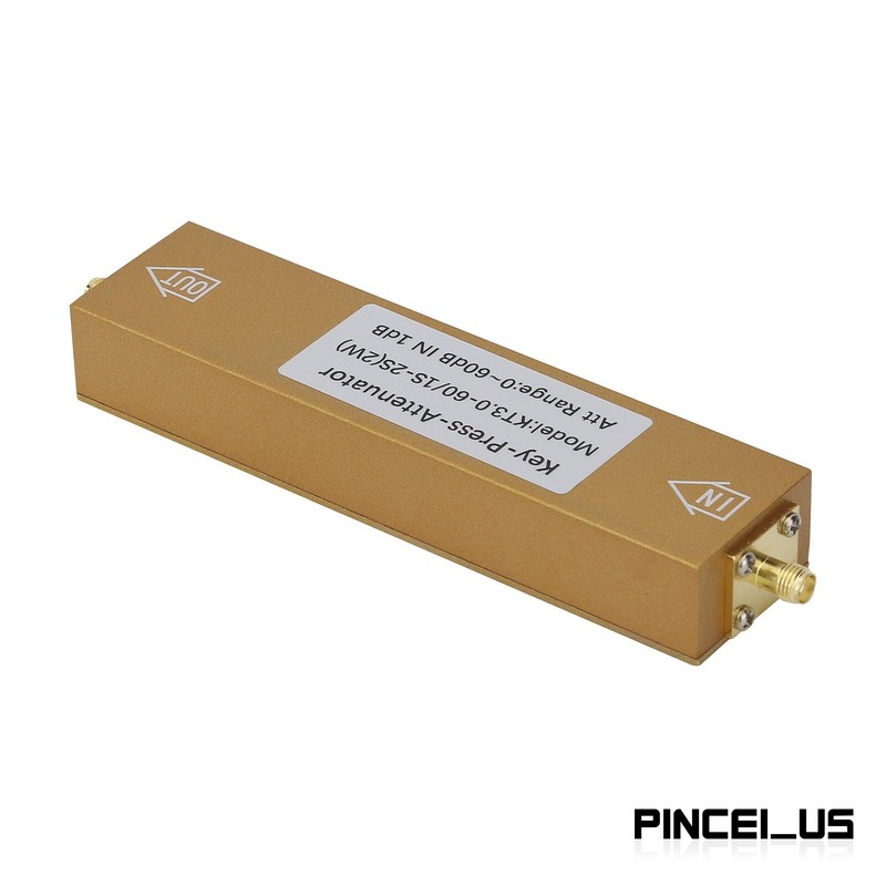 2W SMA-KK Type 0-60dB 0-3GHz RF Adjustable Attenuator Digital Step RF Attenuator gallery