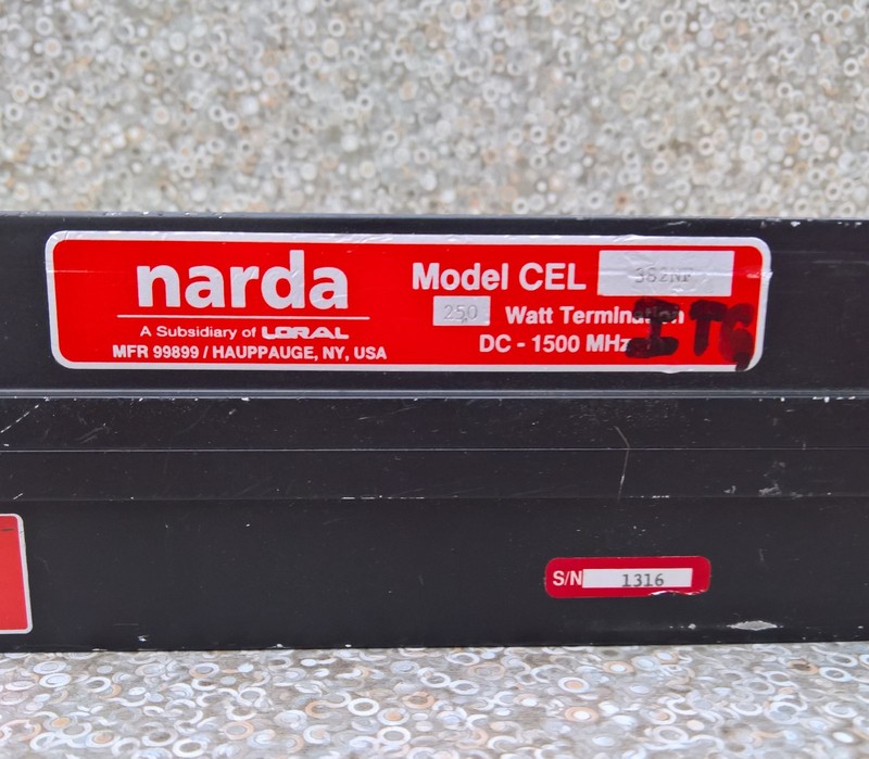 Narda Microwave L3 Loral CEL382NF 250W DC-1500 MHz RF Coaxial Termination Type N gallery