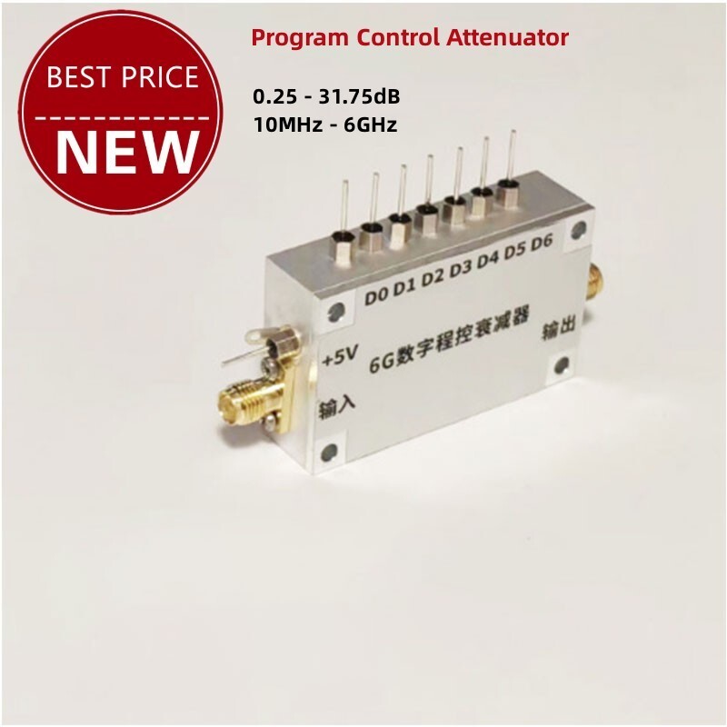 10MHz-6GHz 31.75dB Digital Program Control Attenuator 50ohms QM-AT016031S