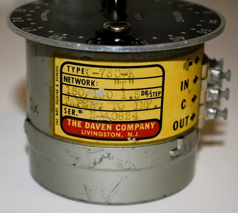 Vintage Unused Daven T-730-K Attenuator 150/150 1.5 dB Taper to Inf gallery