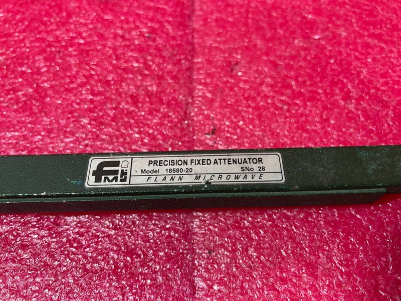 PRECISION FIXED ATTENUATOR FLANN MICROWAVE 18580-20 gallery