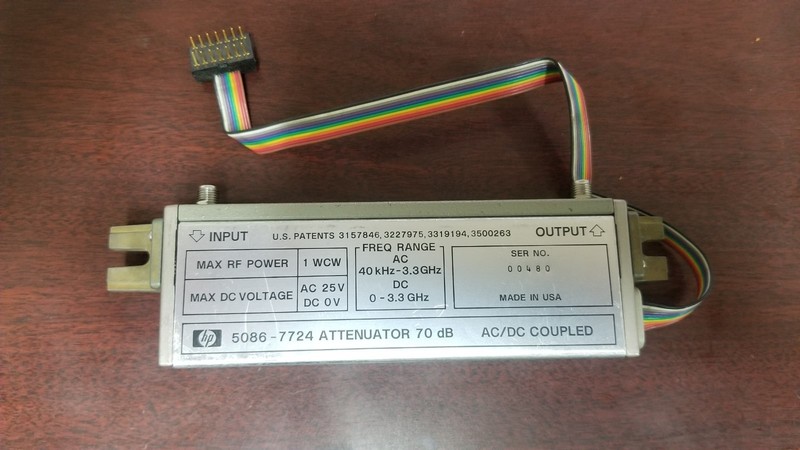 HP 5086-7724 70dB Attenuator AC/DC Coupled
