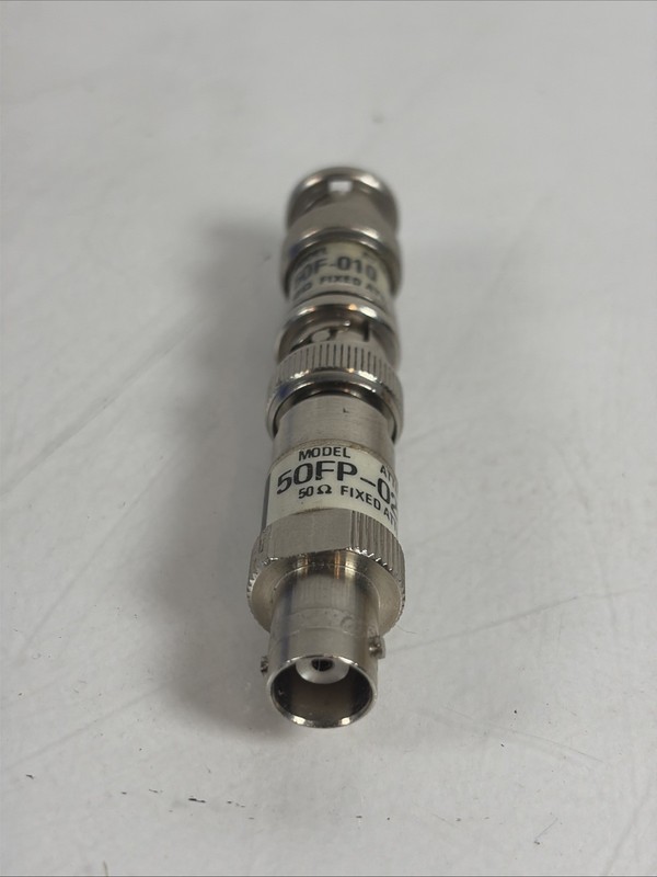 JFW 50F-010-10DB W/ 50FP-020-H4 Fixed Attenuator Dual Male/ Female gallery