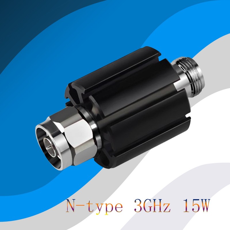 Bidirectional 15W N Type Connector Fixed Attenuator 50Ohm 3Ghz 10db Male to Fema