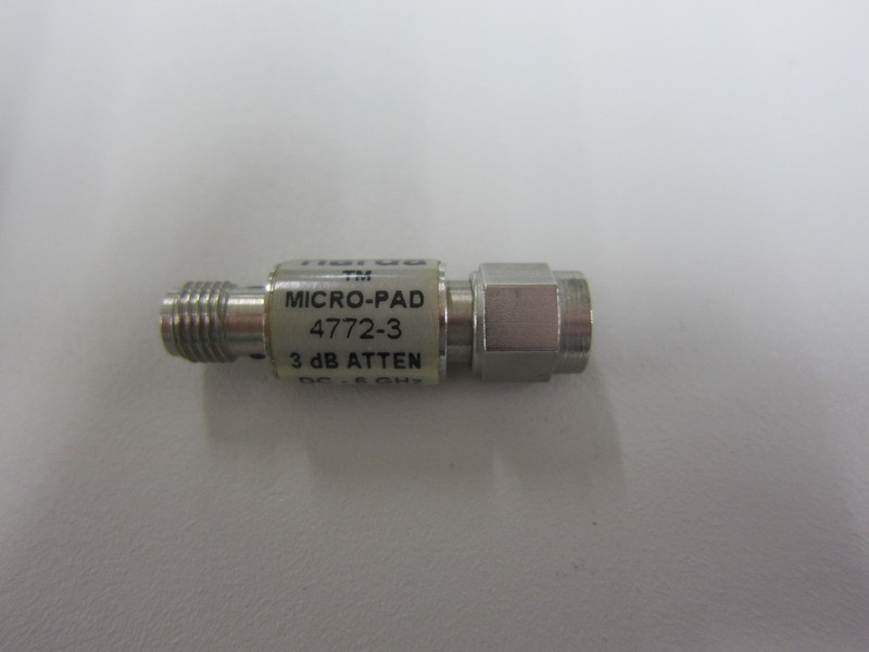 Narda 4772-3: SMA Fixed 3 dB Attenuator, DC to 6 GHz gallery
