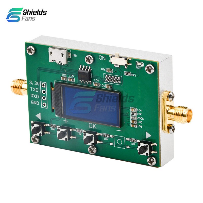 6Ghz RF Digital Attenuator 30DB Step 0.25DB OLED Pogrammable Attenuator Module gallery