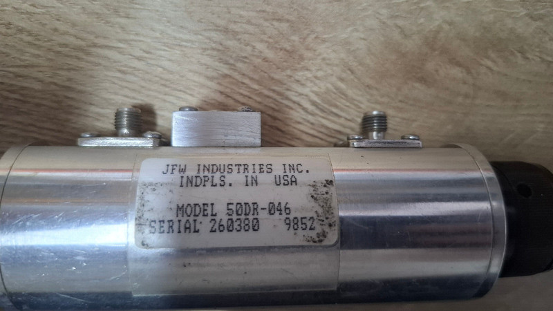 JFW Industries Model: 50DR-046 SMA Dual Rotary Attenuator, 0-2.5G, 50dB, Tested.