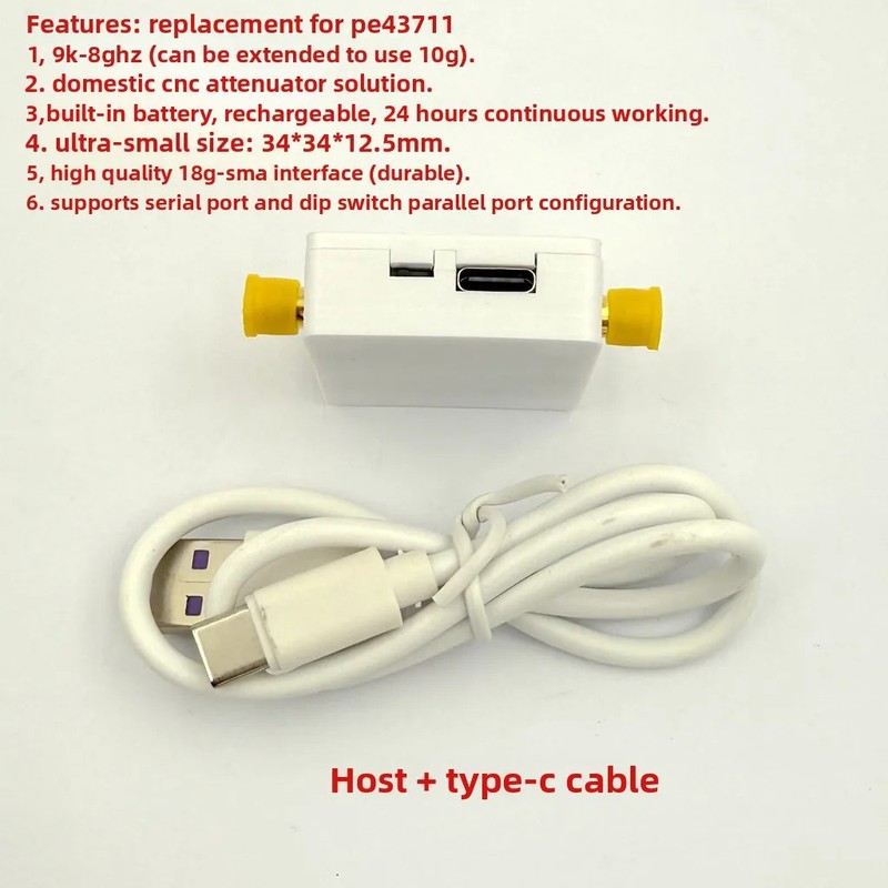 9kHz-8GHz Digital Programmable RF Adjustable Attenuator Replaces PE43711 gallery