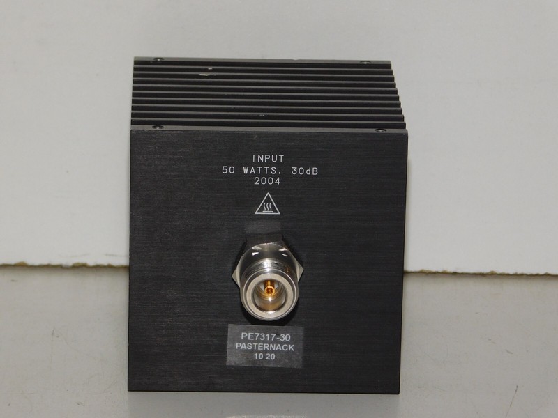 Pasternack PE7317-30 30 dB Fixed Attenuator N Female Male Directional 50W 18GHz gallery