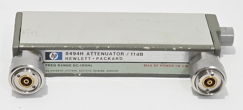 HP / Agilent / Keysight Step Attenuator 8494H option -003 , DC – 18GHz 0-11dB