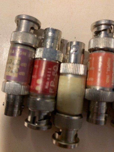 Trilithic FP-50 Coaxial RF Attenuator Lot of 10 - Various Frequencies gallery