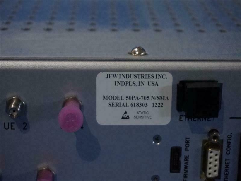 JFW 50PA-705 N/SMA 50PA705 Multiple Programmable Attenuator 700-3000 Mhz gallery