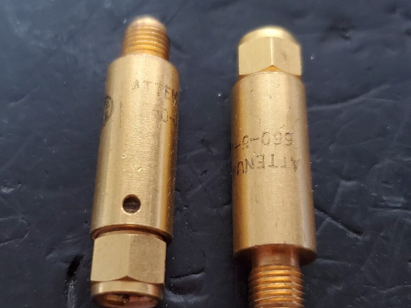 2 pc Lot: Meca 660-5-1 and 66-012-1 Attenuators, 5 dB & 12 dB, DC - 4 GHz