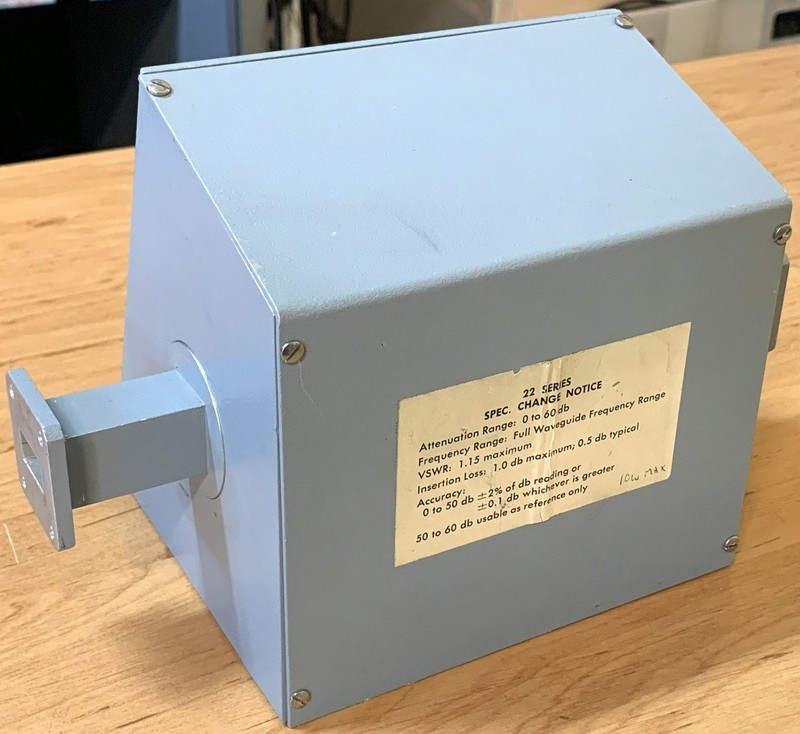 Waveline Inc. 7522, waveguide attenuator, 10 - 15 GHz gallery
