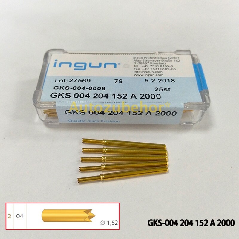 25PCS/Box New GKS004 204 152 A 2000 2.36mm Test Probe