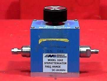 Midwest Microwave 1042 145 Step Attenuator, DC-18GHz, 1-9dB/1dB steps