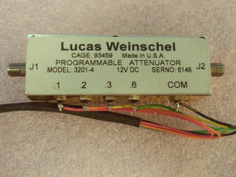 Aeroflex Weinschel 3201-4 SMA Programmable Attenuator DC-2GHz 1.2dB 0.1dB Steps gallery