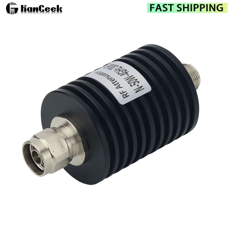 N Type 50W 30DB 4G RF Attenuator Coaxial Fixed Attenuator with N-JK Connector gallery