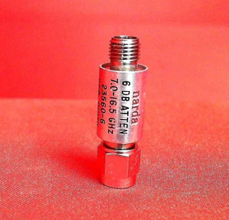 Narda 23560-6 Attenuator, 6 DB, 7.0-16.5 GHz, 01075