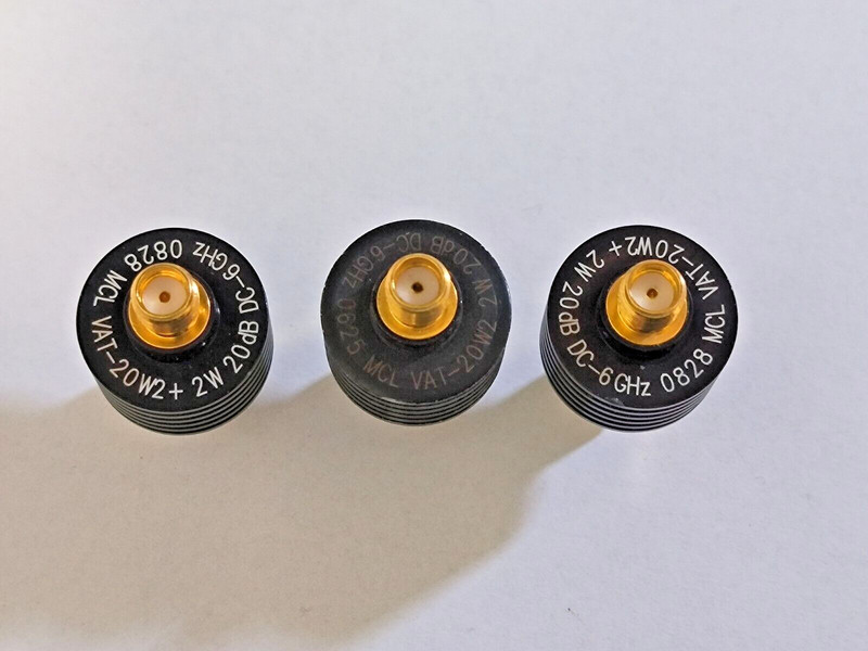 3pcs Mini-Circuits VAT-20W2+2W DC-6GHz 20dB 2W SMA RF Coaxial Fixed Attenuator