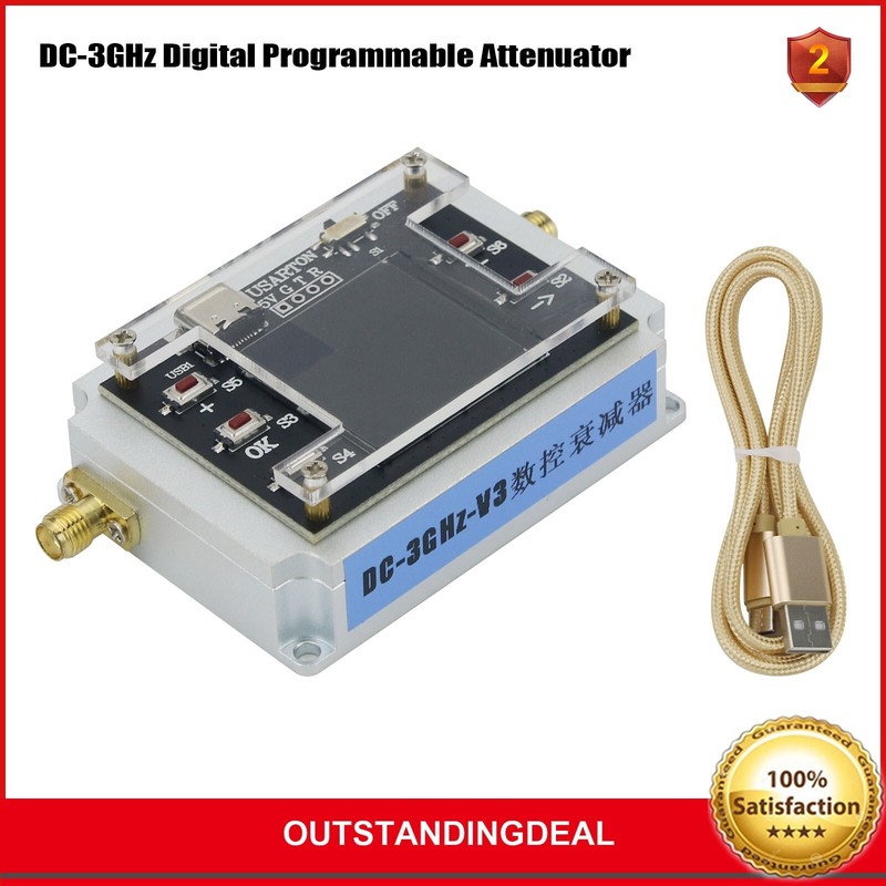 DC-3GHz Digital Programmable Attenuator with 1.3-inch TFT Screen ot25