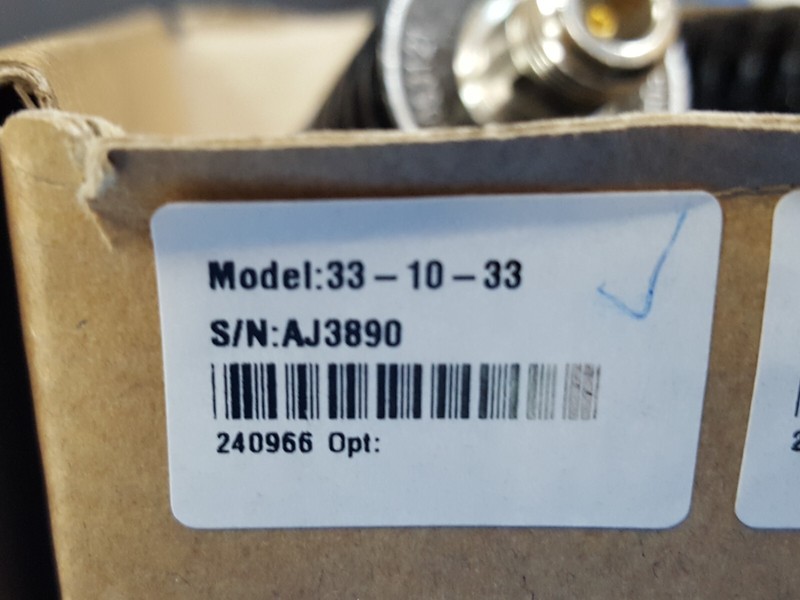 Weinschel 33-10-33: COAXIAL ATTENUATOR (3890) gallery