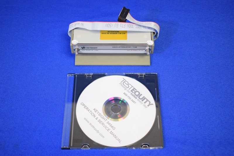 Keysight 8494G /002/060 Programmable Step Attenuator DC 4GHz 11dB 1dB Steps
