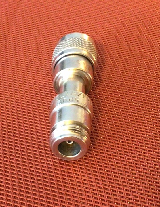 20db Attenuator Microlab/FXR ~ AB-20N ~ 2 Watts ~ N Male to N Female gallery