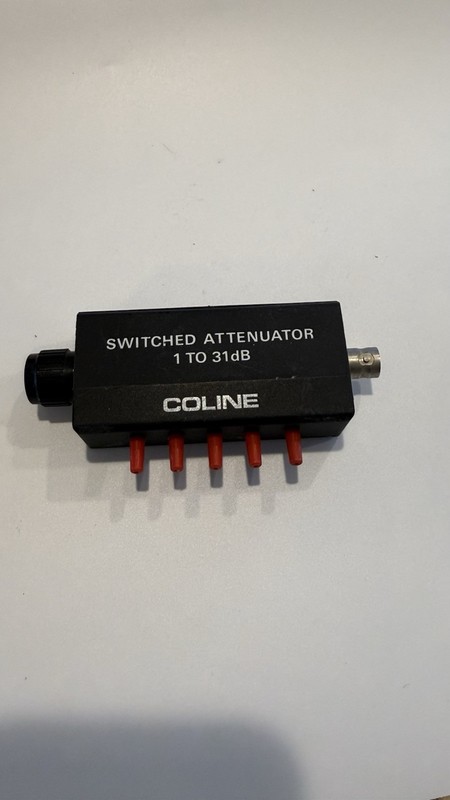 CLINE Switched Attenuator 1-31 dB BNC RF Coax Test Equipment Vintage