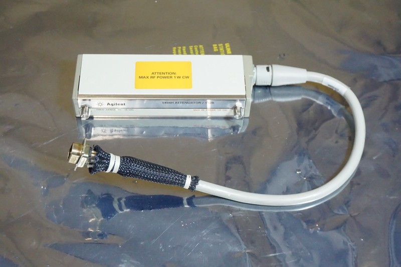 HP Agilent 8494H RF Step Attenuator 0-11dB DC-18GHz w/ Viking Cable
